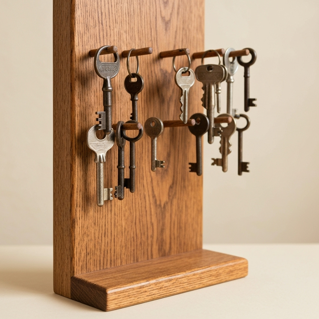 Oak Key Stand